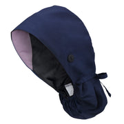 QBA Adjustable Working Cap with Button, Satin-Lined Hat, Cotton Working Hat Sweatband, Elastic Tie Back Hats Unisex
