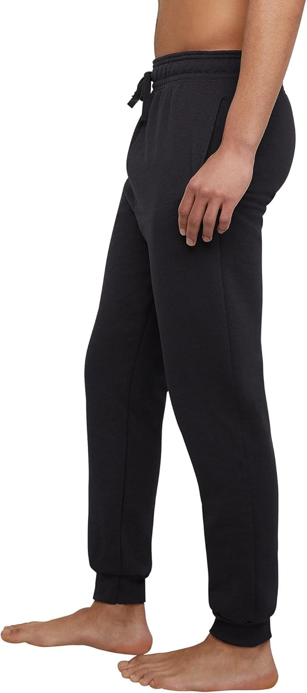 Hanes Men's Ecosmart Jogger Sweatpants, Men's Midweight Fleece Lounge Pants, 30.5