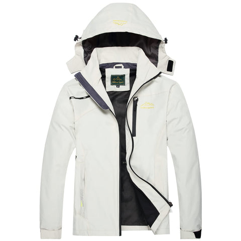 GIISAM Mens Windproof Jacket Waterproof Lightweight Mountain Sport Jacket for Men Hooded Windbreaker Raincoat