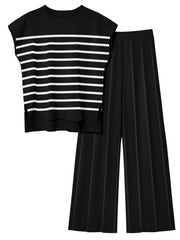 LILLUSORY 2 Piece Sets for Women Summer Vacation 2025 Lounge Outfits Matching Two Pcs Spring Knit Tracksuits Sweat Suits