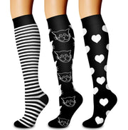 Laite Hebe 3 Pack Medical Compression Sock-Compression Sock for Women and Men-Best for Running,Nursing,Sports