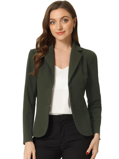 Allegra K Women's Work Office Blazer Stretch Lapel Collar Long Sleeve Jacket Suit Blazer