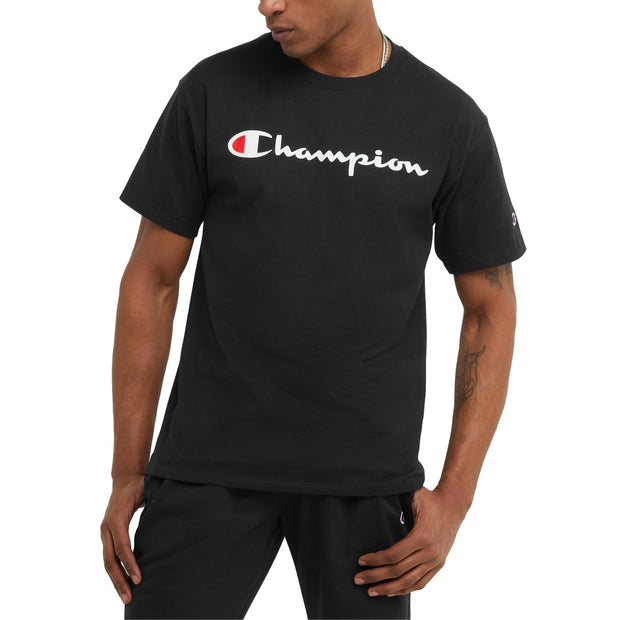 Champion Men's T-Shirt, Classic Graphic T-Shirt, Soft and Comfortable T-Shirts for Men, Script Logo (Reg. or Big & Tall)