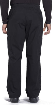 Cherokee Men's Scrub Pant Tapered Leg Fly Front Cargo Pant with 5 Pockets WW190
