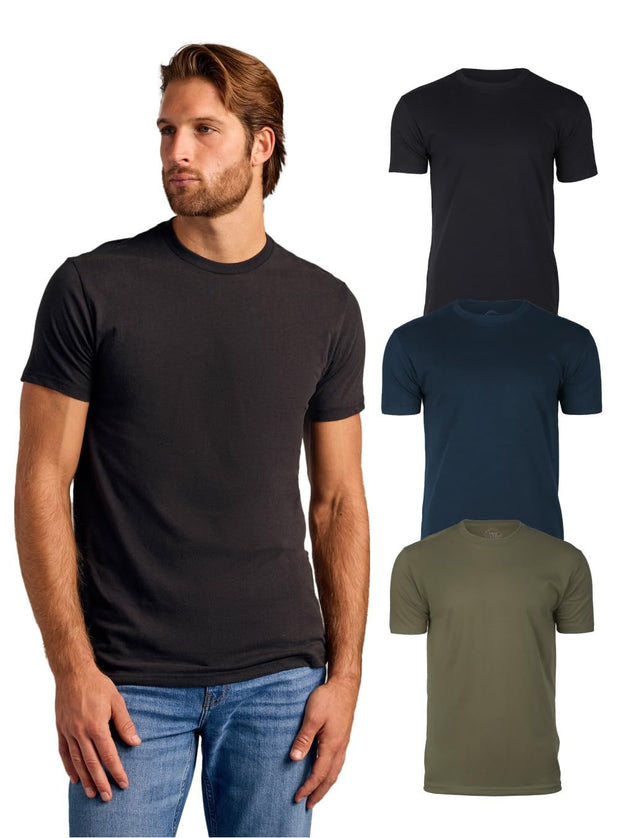 True Classic Mens T-Shirts - Short Sleeve Crew Neck Plain Novelty T Shirt for Men