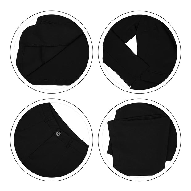 HuiSiFang Womens Fall Fashion 2 Piece Blazer Sets Open Front Blazers and Slim Fit Pants Suits Set