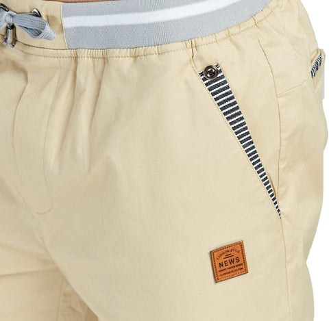 Tansozer Men's Shorts Casual Classic Fit Drawstring Summer Beach Shorts with Elastic Waist and Pockets