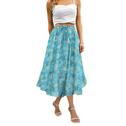 Maxi Skirts for Women with Pockets Long Midi Length Casual Skirt for Beach Party Holiday