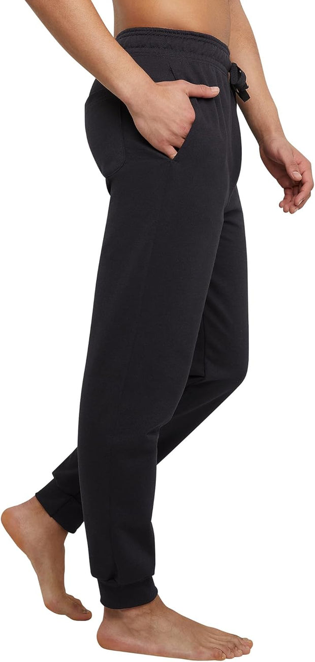 Hanes Men's Ecosmart Jogger Sweatpants, Men's Midweight Fleece Lounge Pants, 30.5