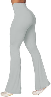 Sunzel Flare Leggings, Crossover Yoga Pants with Tummy Control, High-Waisted and Wide Leg