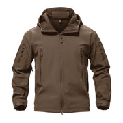 TACVASEN Men's Special Ops Military Tactical Rain Jackets Winter Warm Fleece Softshell Hooded Raincoat Snowboard