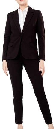 Marycrafts Women's Business Blazer Pant Suit Set for Work