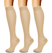Laite Hebe 3 Pack Medical Compression Sock-Compression Sock for Women and Men-Best for Running,Nursing,Sports