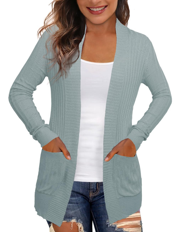 REDHOTYPE Women's Cardigans with Pockets Casual Lightweight Open Front Cardigan Sweaters for Women (S-2XL)
