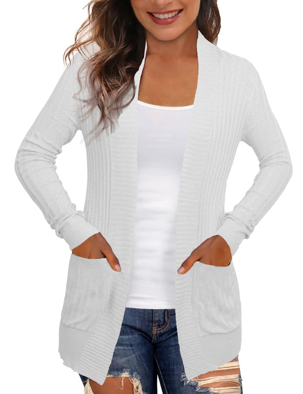 REDHOTYPE Women's Cardigans with Pockets Casual Lightweight Open Front Cardigan Sweaters for Women (S-2XL)