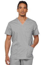 Dickies EDS Signature Scrubs for Men, Multi-Pocket V-Neck Scrub Top in Soft Brushed Poplin 81906