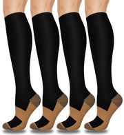 Aoliks Compression Socks for Women & Men 4 Pairs, Best Support for Nurses Running Travel