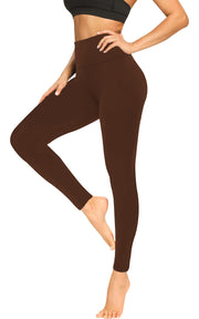 FULLSOFT Soft Leggings for Women - High Waisted Tummy Control No See Through Workout Yoga Pants