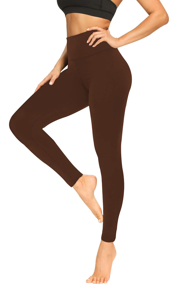 FULLSOFT Soft Leggings for Women - High Waisted Tummy Control No See Through Workout Yoga Pants