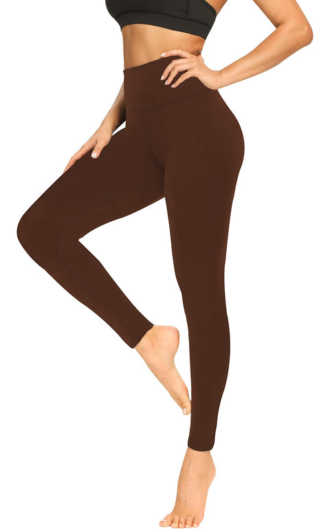 FULLSOFT Soft Leggings for Women - High Waisted Tummy Control No See Through Workout Yoga Pants