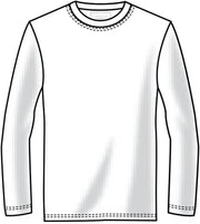 Cherokee Men's Underscrub Knit Top Modern Fit with Crew Neck and Center Back Length: 29" - WW700
