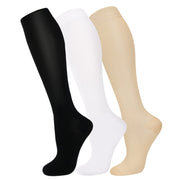 FuelMeFoot 3 Pack Copper Compression Socks - Compression Socks Women & Men Circulation - Best for Medical,Running,Athletic
