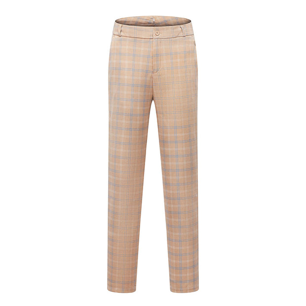 Womens 2 Piece Plaid Suits Set Business Office One Button Blazer Jacket Casual Long Sleeve Pant Suit Set