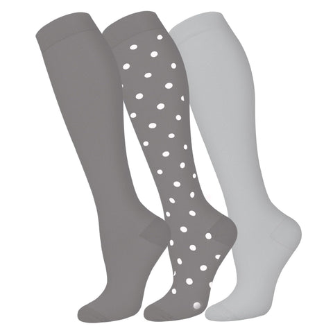 FuelMeFoot 3 Pack Copper Compression Socks - Compression Socks Women & Men Circulation - Best for Medical,Running,Athletic
