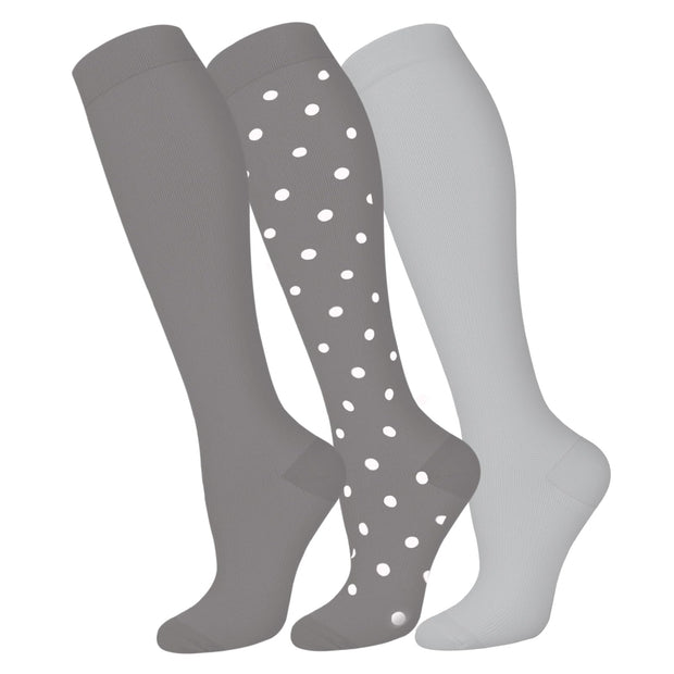 FuelMeFoot 3 Pack Copper Compression Socks - Compression Socks Women & Men Circulation - Best for Medical,Running,Athletic