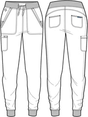 Med Couture Scrub Pants for Women Jogger Pant with 5 Pockets, Lightweight, Ultra Soft, 2-Way Stretch Fabric - MC7710
