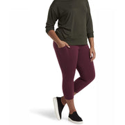 No Nonsense Women's Classic Denim Capri Leggings with Pockets, Comfortable Stretch Pull on Pants
