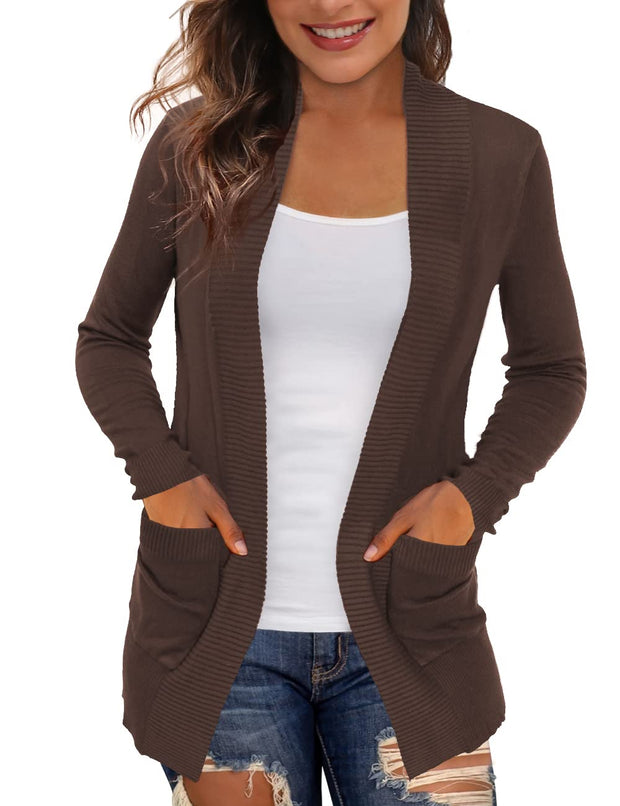 REDHOTYPE Women's Cardigans with Pockets Casual Lightweight Open Front Cardigan Sweaters for Women (S-2XL)