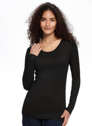COZYFIT Underscrub Long Sleeve Women - Crew Neck Scrubs Undershirts for Nurse with Soft Fabric
