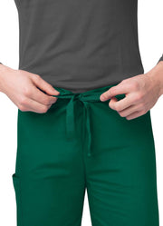 Sivvan Unisex Scrubs - Classic V-Neck Top & Drawstring Pants Scrub Set