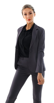 Marycrafts Women's Business Blazer Pant Suit Set for Work