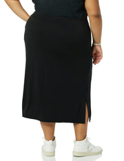 Amazon Essentials Women's Pull-On Knit Midi Skirt (Available in Plus Size)