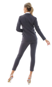 Marycrafts Women's Business Blazer Pant Suit Set for Work
