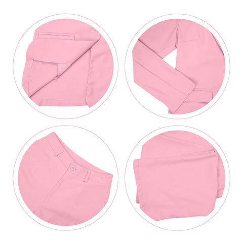 HuiSiFang Womens Fall Fashion 2 Piece Blazer Sets Open Front Blazers and Slim Fit Pants Suits Set