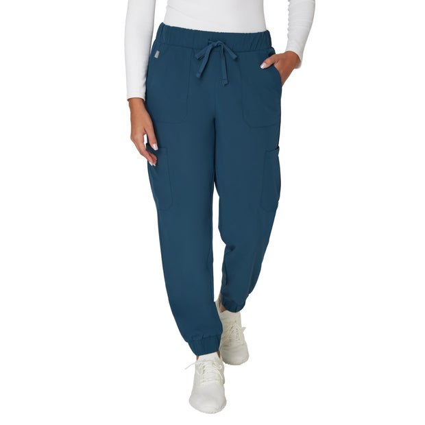 Hanes Women's Scrubs Cargo Joggers, Healthcare Scrub Joggers for Women, Moisture Wicking