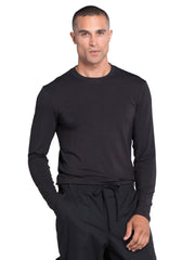 Cherokee Men's Underscrub Knit Top Modern Fit with Crew Neck and Center Back Length: 29" - WW700
