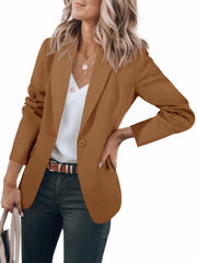 Cicy Bell Womens Casual Blazers Open Front Long Sleeve Work Office Suit Jackets Blazer