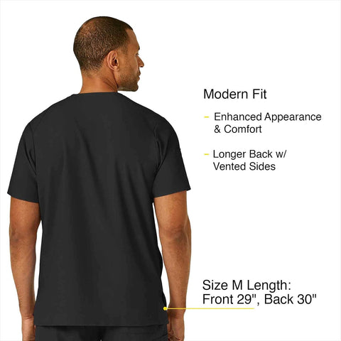 Wink W123 Scrubs for Men, V-Neck Scrub Top