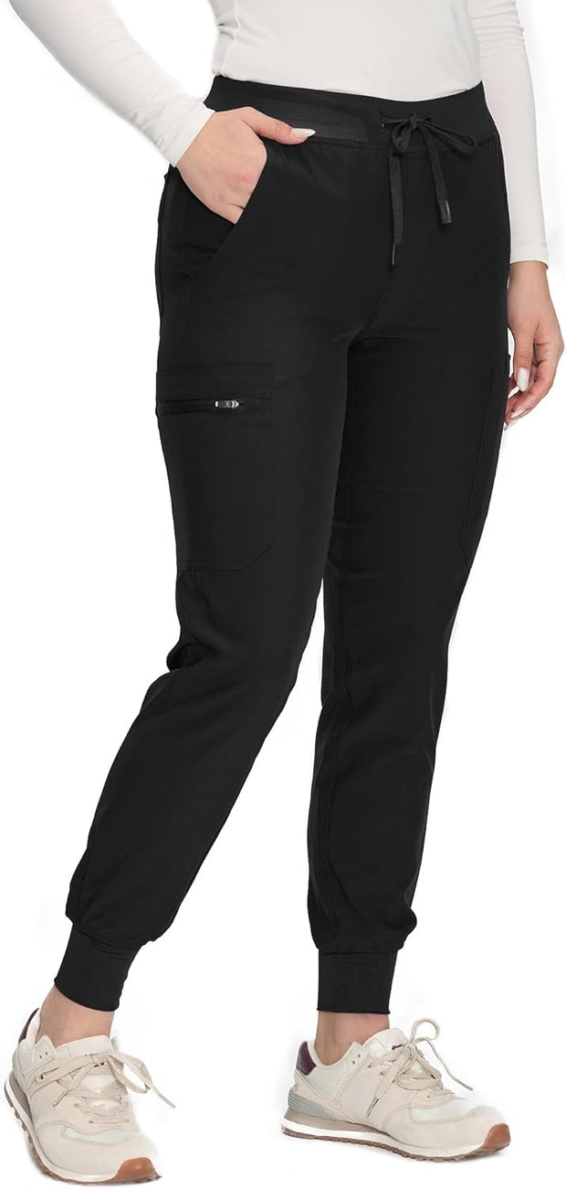 COZYFIT Scrub Pants for Women - Cargo Pants Scrubs with 7 Pockets,Soft Stretch