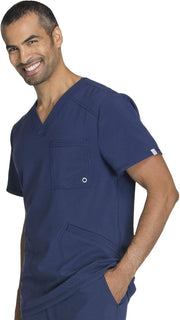 Infinity Cherokee V- Neck Men's Scrub Top with Rib Knit Back Panels CK900A