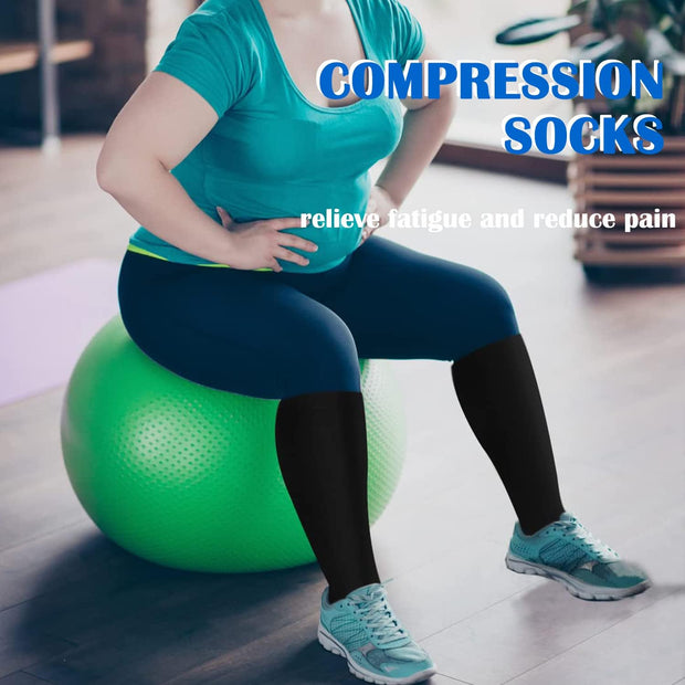 Aoliks Compression Socks for Women & Men 4 Pairs, Best Support for Nurses Running Travel