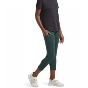 No Nonsense Women's Classic Denim Capri Leggings with Pockets, Comfortable Stretch Pull on Pants