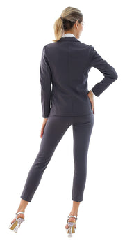Marycrafts Women's Business Blazer Pant Suit Set for Work