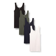 Amazon Essentials Women's Slim-Fit Tank, Pack of 4