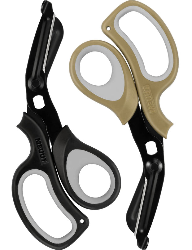 MEUUT 2 Pack Medical Scissors Trauma Shears for Nurses -Patented Bandage Scissors with Non-Stick Blades, Surgical Grade Shears Stainless Steel EMT Scissors for All Purpose