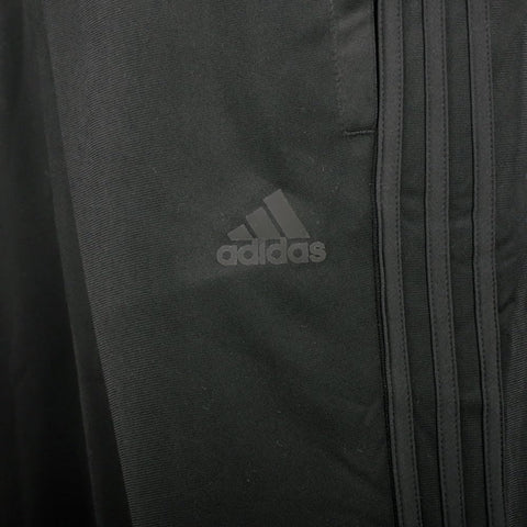 adidas Men's Essentials Warm-up Open Hem 3-stripes Tracksuit Bottoms, Black-white,
